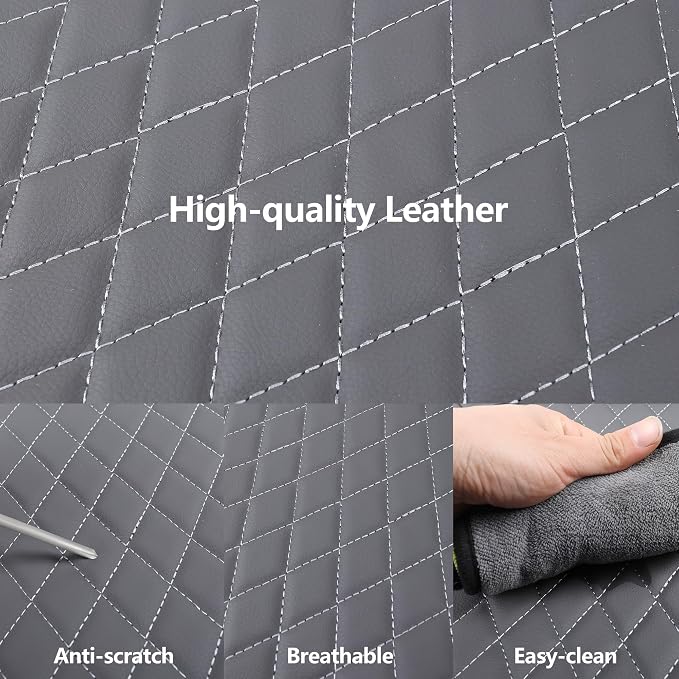 Universal Faux Leather Seat Covers — Front Seat