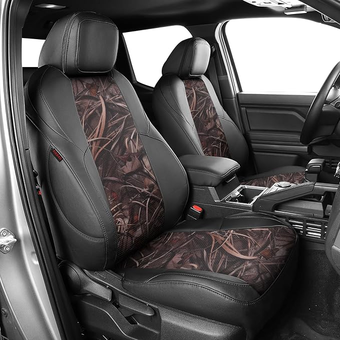 Faux Leather Seat Covers for Toyota Tacoma — Full Set — Black