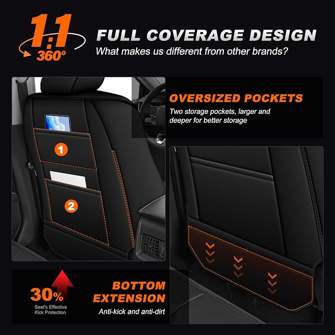 Seat Covers for Toyota 4Runner — Full Set — Black
