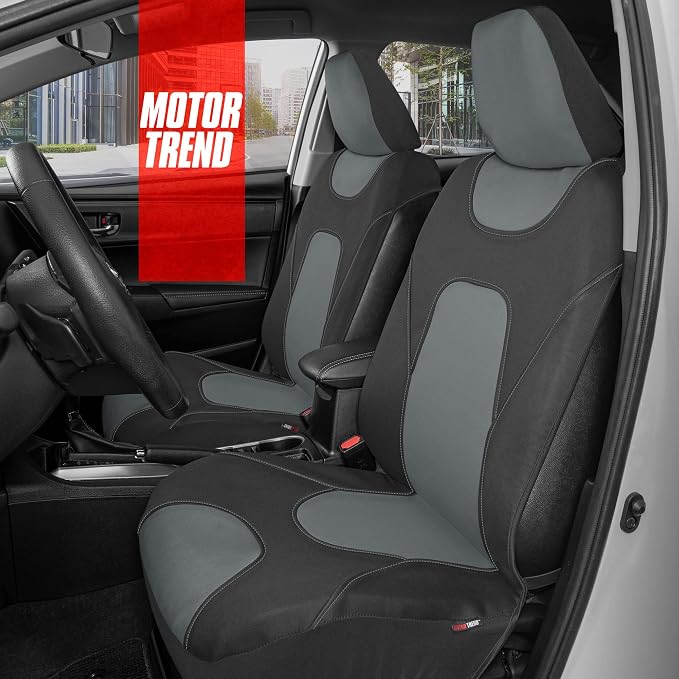 Universal Seat Covers — Full Set — Black / Gray