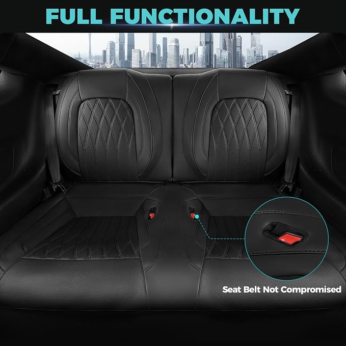 Faux Leather Seat Covers for Ford Mustang — Full Set