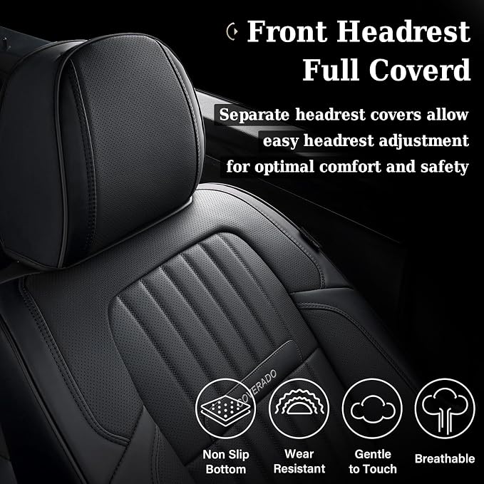 Universal Seat Covers — Full Set — Black