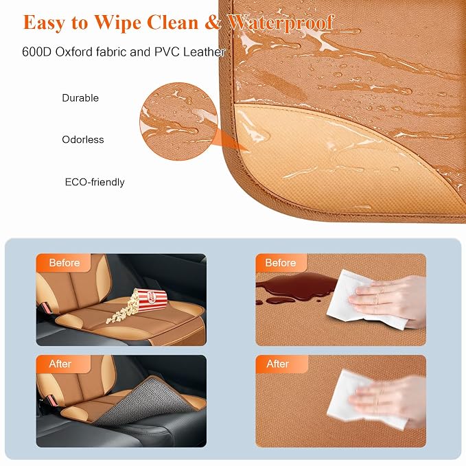 Child Car Seat Protector — Tan