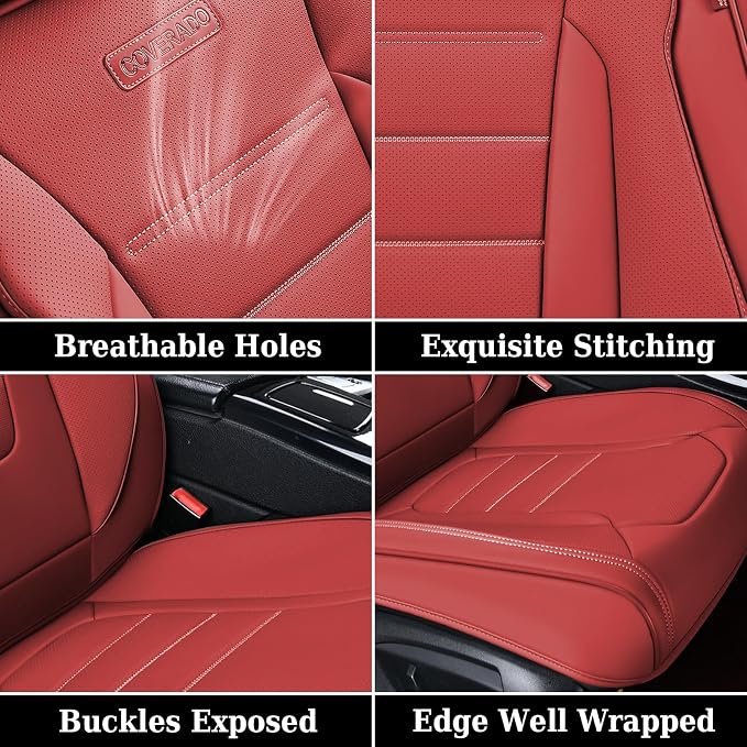 Universal Seat Covers — Front Seat — Red