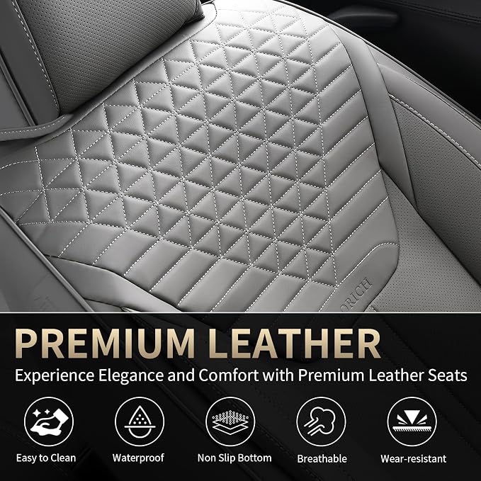 Universal Seat Covers — Full Set — Gray
