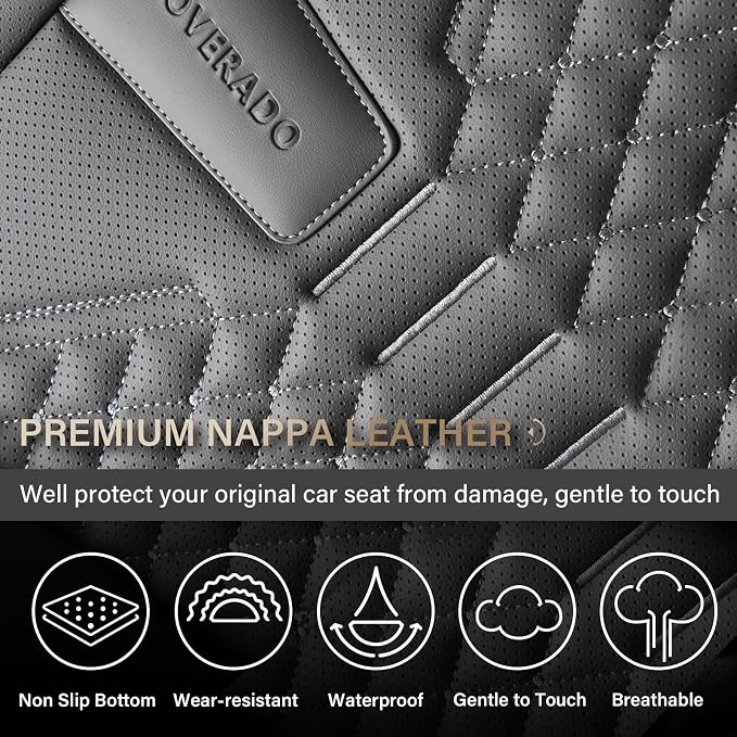Universal Seat Covers — Front Seat — Gray