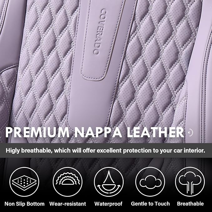 Universal Seat Covers — Full Set — Purple