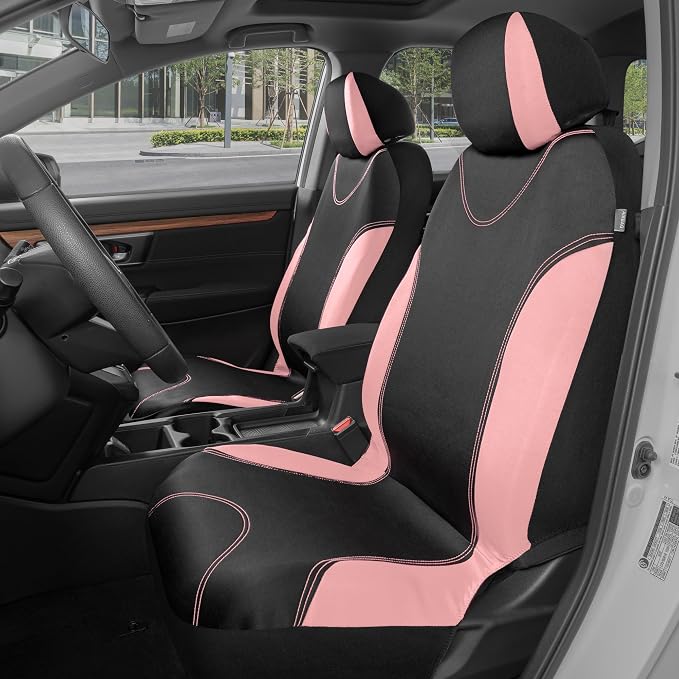 Car Seat Covers — Full Set — Pink