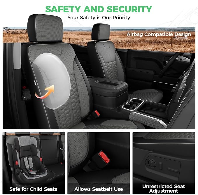 Faux Leather Seat Covers for Chevrolet Silverado / GMC Sierra