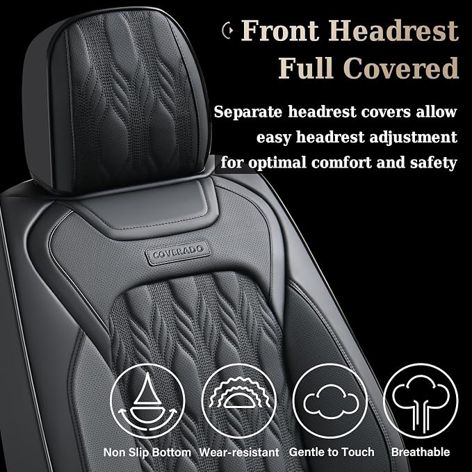 Universal Seat Covers — Full Set — Black