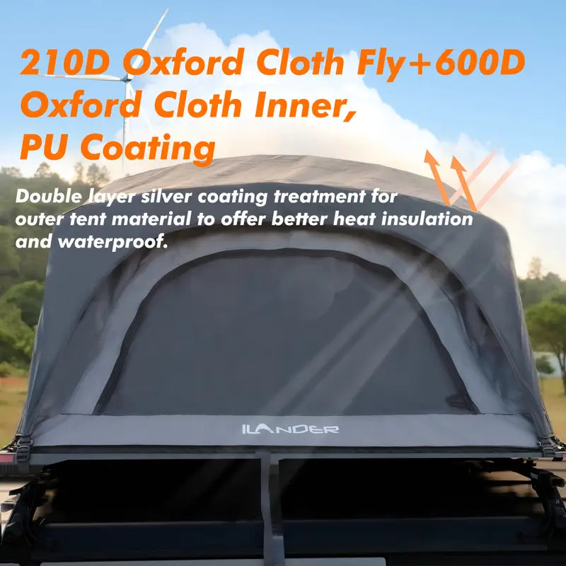 Entry-Level Hard Shell Car Roof Tent for 2–3 Person Camping