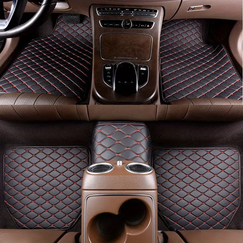 5pcs Universal Waterproof Car Floor Mats - Protect Your Car's Interior from Dirt, Mud, and Spills!