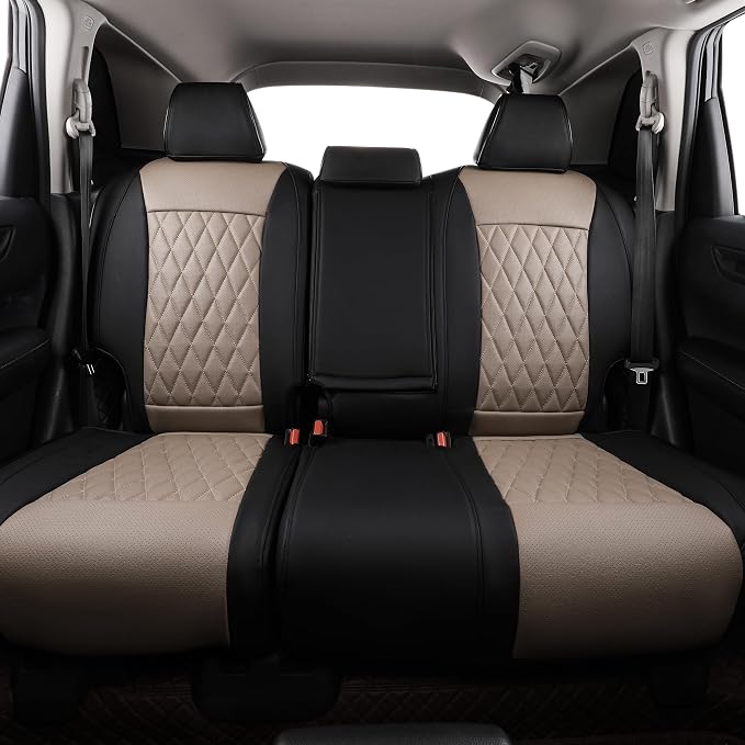 Faux Leather Seat Covers for Honda CR-V — Full Set — Red / Black
