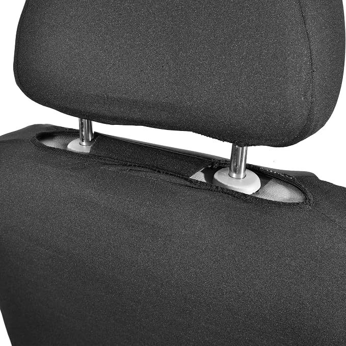 Universal Neoprene Seat Covers — Front Seat — Black / Beige