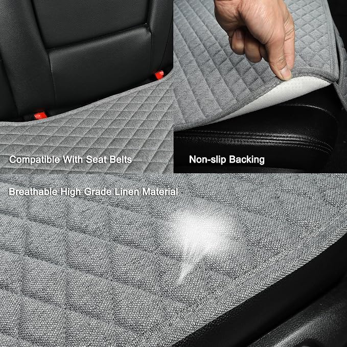 Universal Fabric Seat Covers — Gray