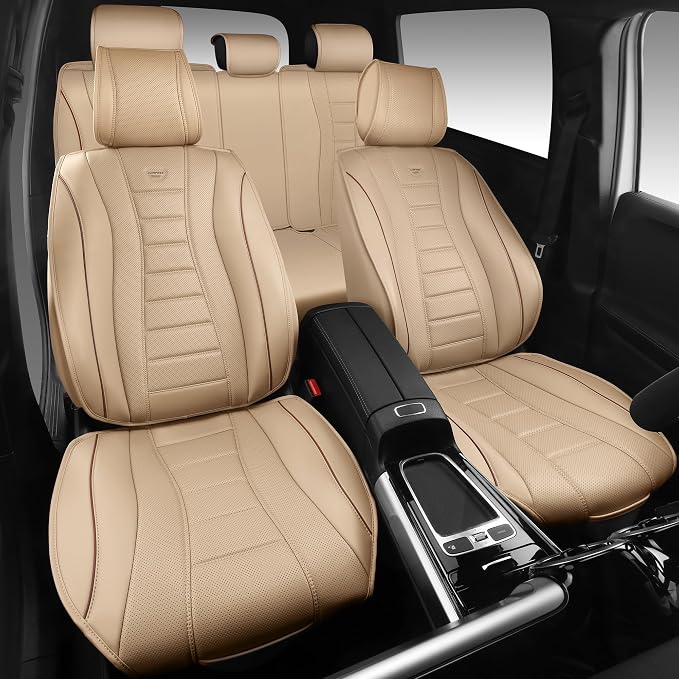 Universal Seat Covers — Full Set — Beige