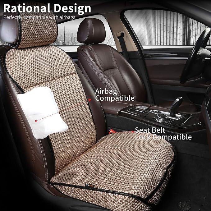 Universal Seat Covers — Front Seat — Beige
