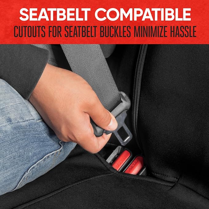 Pet Car Seat Protector — Rear Seat — Black