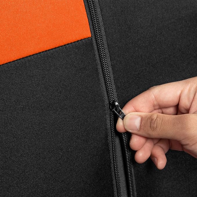 Car Seat Covers — Full Set — Orange / Black