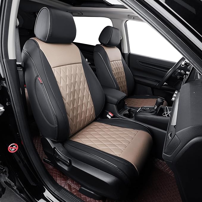 Faux Leather Seat Covers for Honda CR-V — Full Set — Red / Black