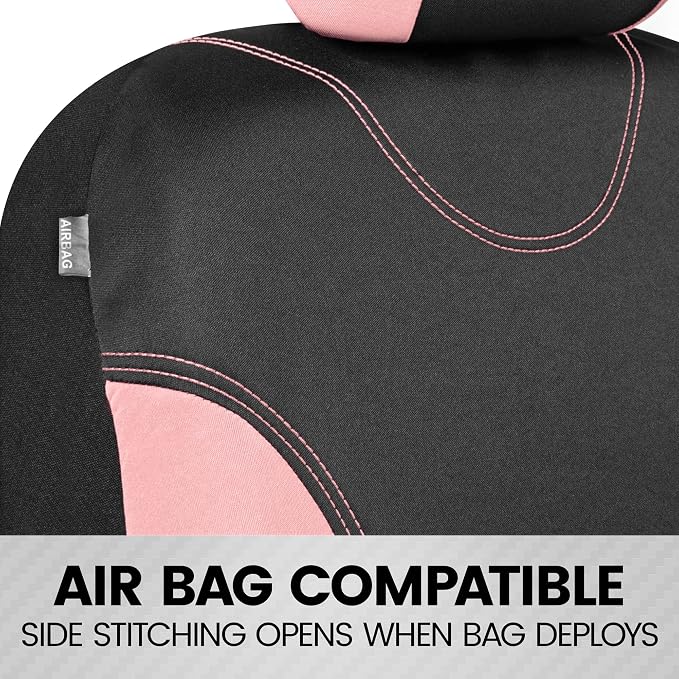 Car Seat Covers — Full Set — Pink