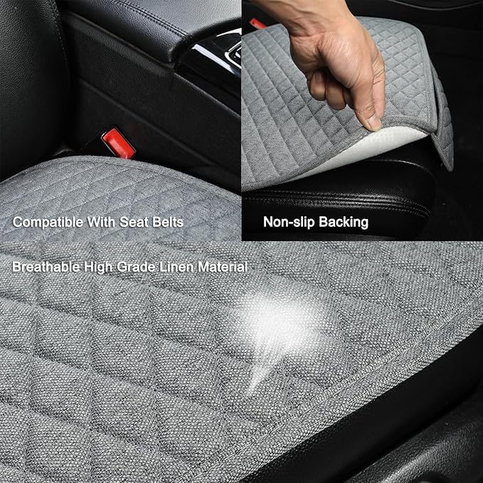Universal Fabric Seat Covers — Front Seat — Gray