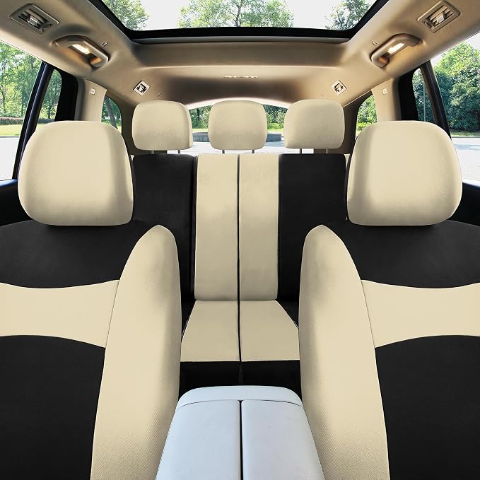 Universal Seat Covers — Full Set — Beige