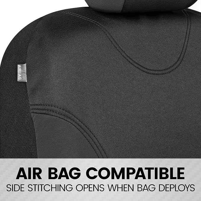 Universal Seat Covers — Full Set — Black