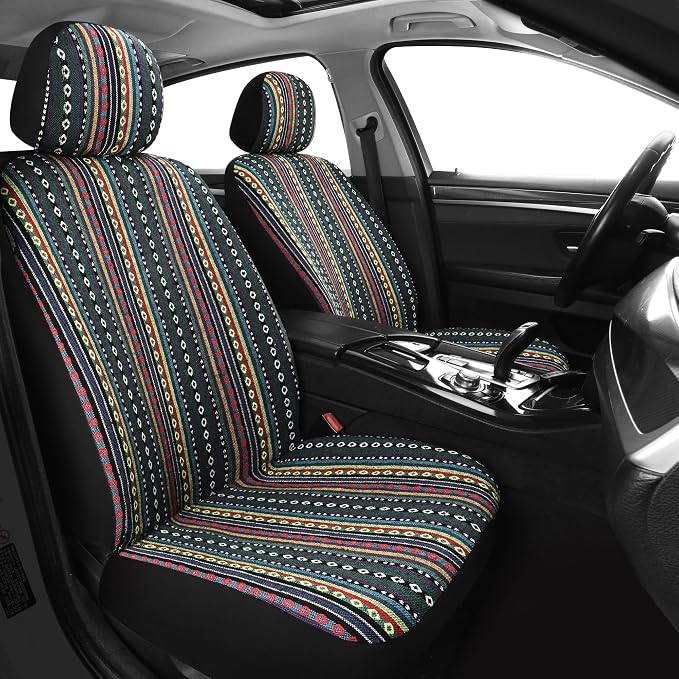 Universal Seat Covers — Full Set — Red / Blue