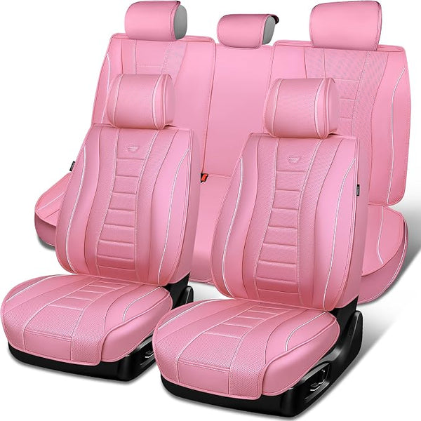 Universal Seat Covers — Full Set — Pink