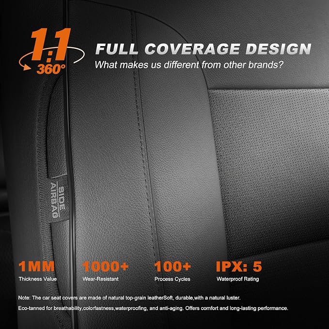 Faux Leather Seat Covers for Honda CR-V — Full Set — Gray