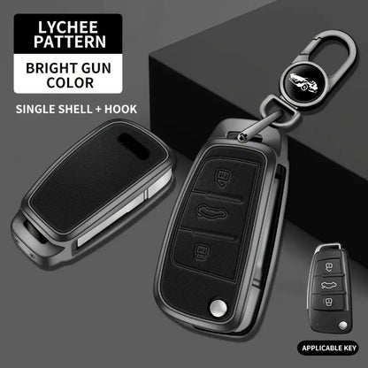 Key Case For Audi Car Series A6 A7 A8 2020 2021 E-tron/Q5/Q7 Model D (Shinny Gunmetal) 9b0c4352-cba1-44cb-acd3-ede201651ff9_f4fbbf11-fa0d-45ac-a86f-4354235d7687