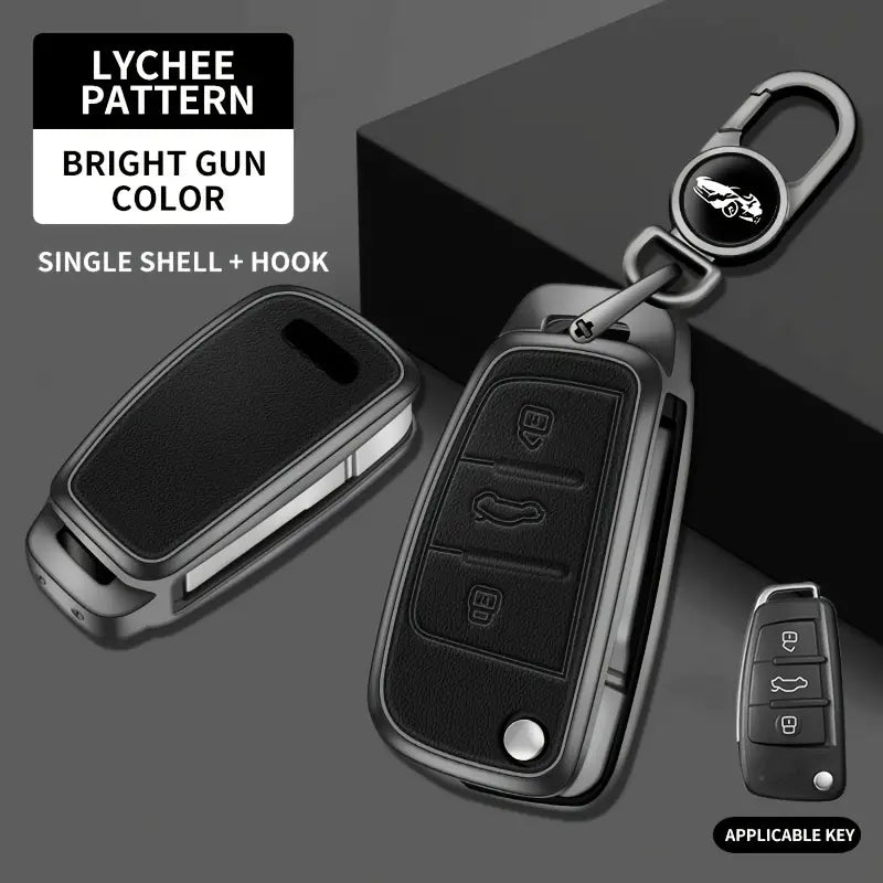 Key Case For Audi Car Series A6 A7 A8 2020 2021 E-tron/Q5/Q7 Model D (Shinny Gunmetal) 9b0c4352-cba1-44cb-acd3-ede201651ff9_f4fbbf11-fa0d-45ac-a86f-4354235d7687