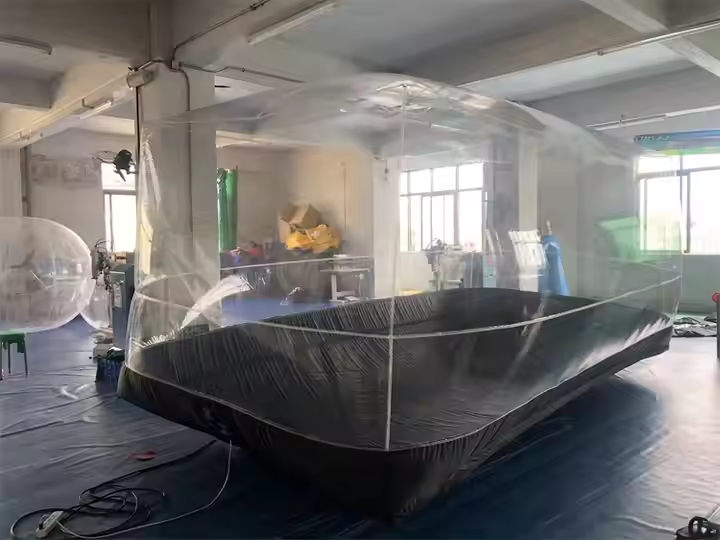 Waterproof outdoor cover dust protection infable car bubble tent for suv