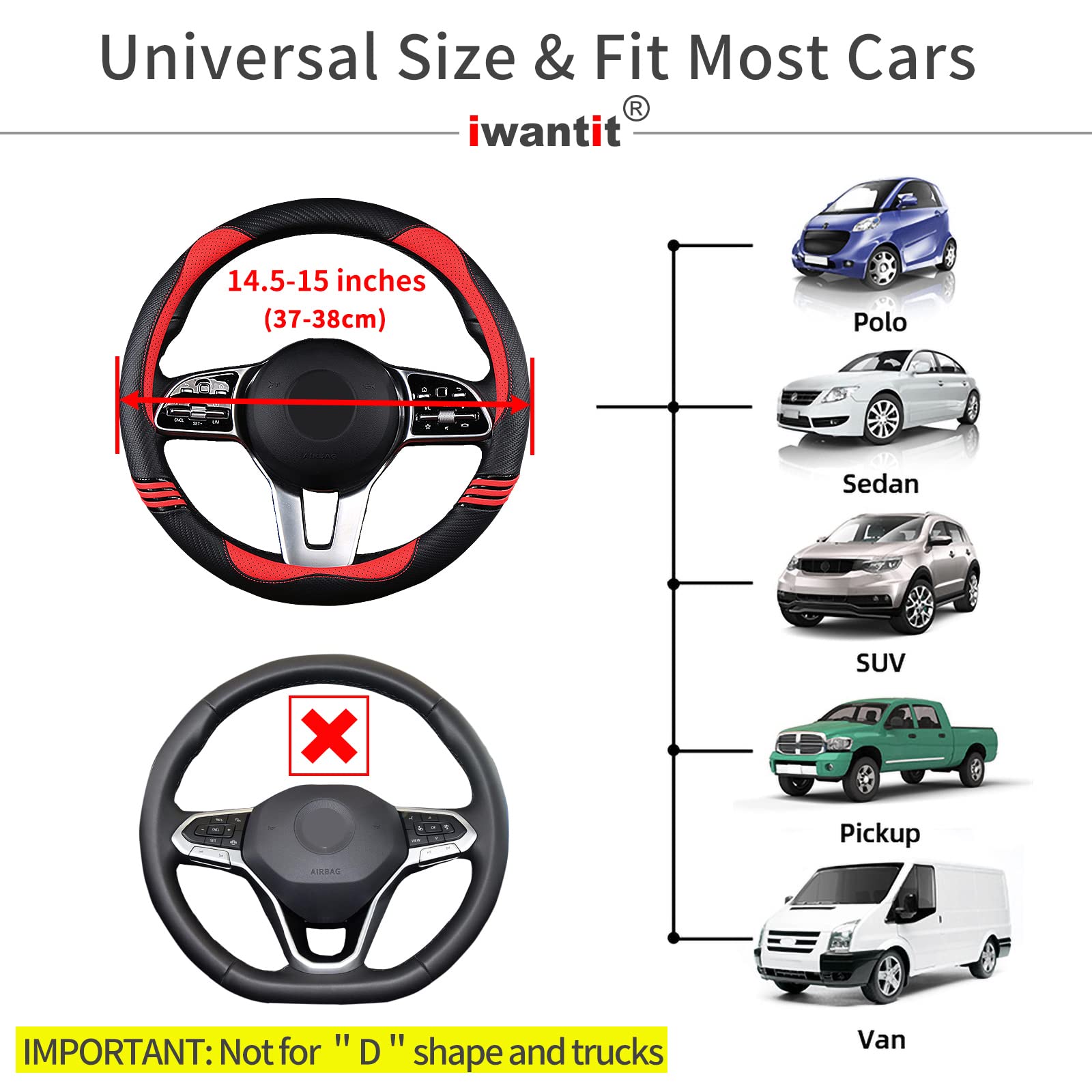 Carbon Fiber PU Leather Steering Wheel Cover Anti-Slip Universal Fit 14.5–15 Main_06_c4d0cdb0-5e4b-49bd-bb3b-7f980d622101