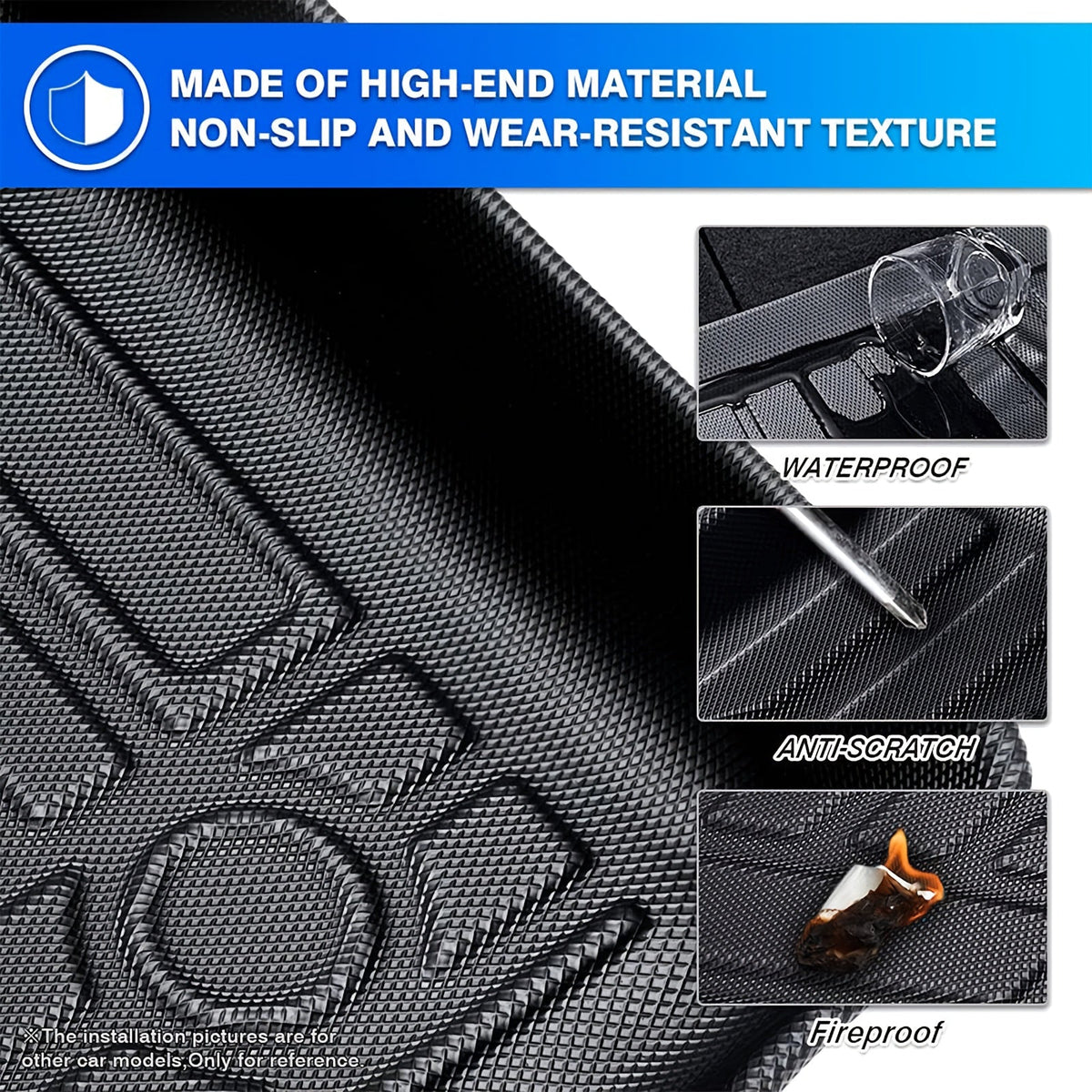 Ford Ranger 2019–2023 3D Laser-Fit All-Weather TPE Floor Mats (SuperCrew)