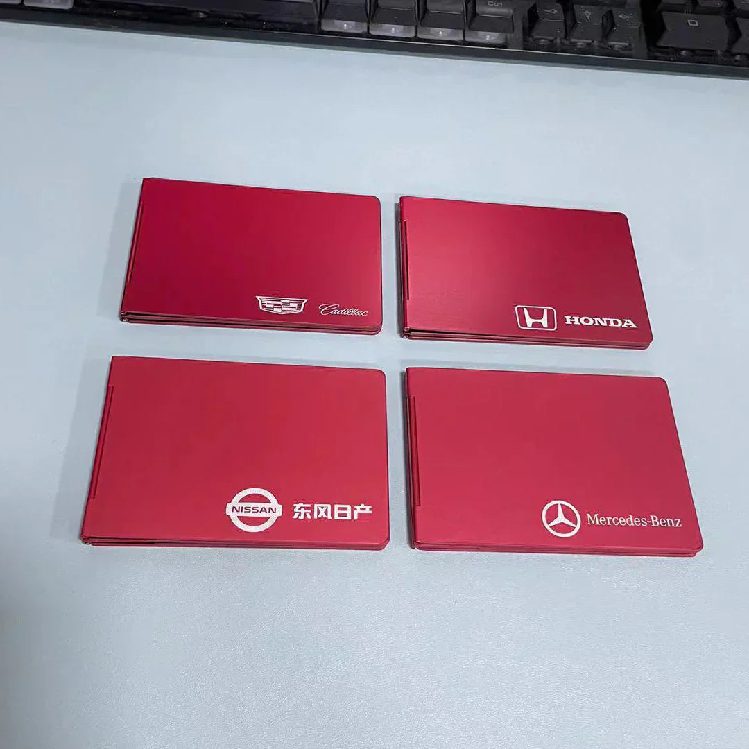 3-Fold 4 Card Position Aluminum Alloy Motor Vehicle Driver's License Set