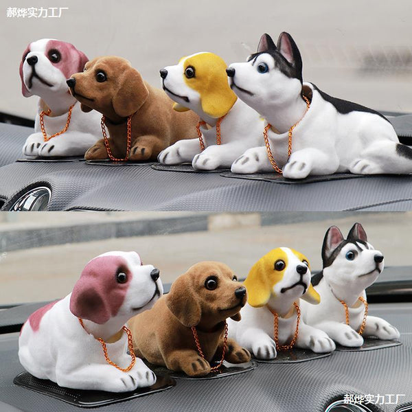 Car Shaking Head Dog Decoration  Platform Interior