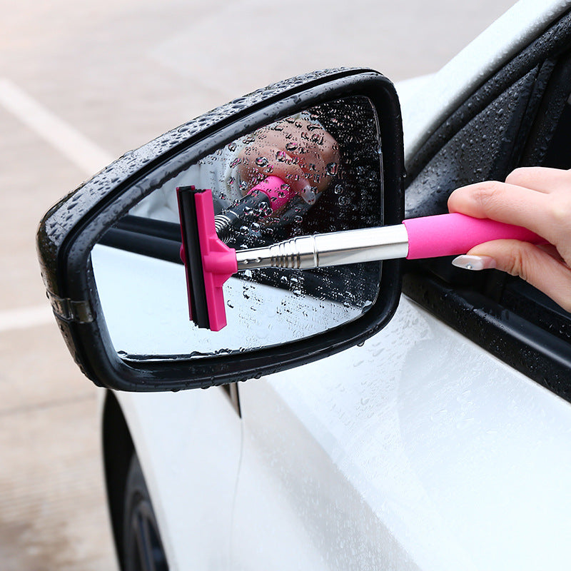 Telescopic Car Mirror Wiper | Retractable Side Window Cleaning Tool
