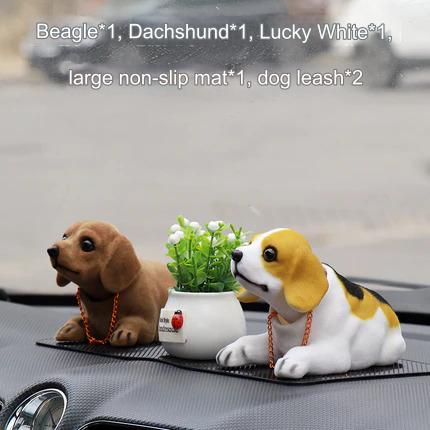 Car Shaking Head Dog Decoration Platform Interior Big sausage auspicious fruit white O1CN01CdQ7Dk2HTD5Zz6gb9__2212071739151_430x_1