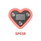 Love heart atmosphere light [red]