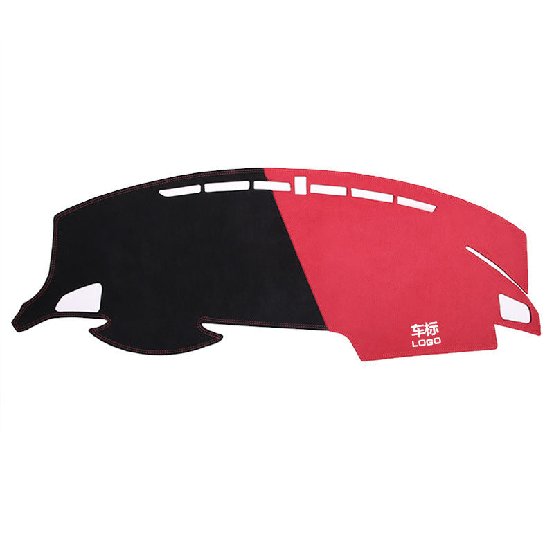Car Dashboard Sunscreen Mat Interior Black + Red With Logo O1CN01db4A3x1k5xvn47dLz__2217898814633-0-cib
