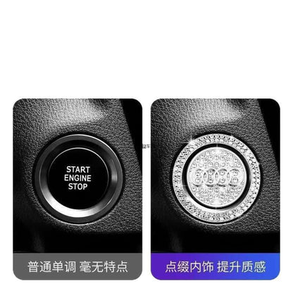 Diamond Car Start Button Ring, Ignition Key Protection Sticker O1CN01kkKHNi1LH5FiuDmaZ__2219882801273-0-cib