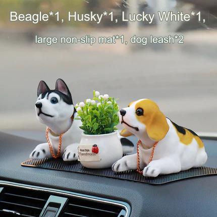 Car Shaking Head Dog Decoration Platform Interior Big husky auspicious fruit white + large anti-slip O1CN01mI0Ur32HTD5aTxoxw__2212071739151_430x_1