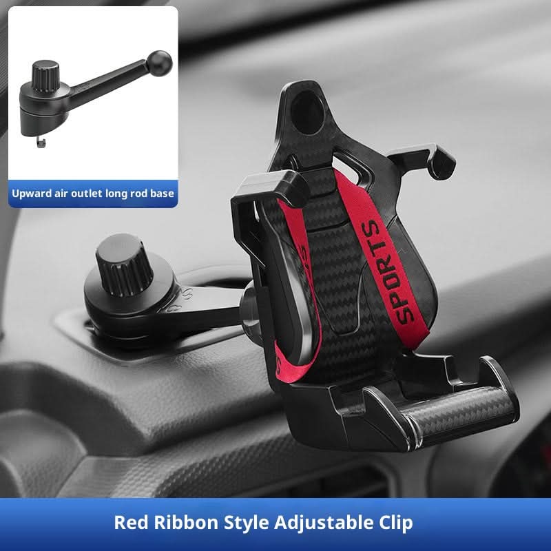 Racer Modified Car Phone Holder, Universal Air Vent Mount Bracket Snail style base [suitable for side window air conditioning outlets] red ribbon O1CN01p65Cnr1sb7t0LulIz_b57ed9ba-8012-498a-9299-6d1bbaf7ca6a