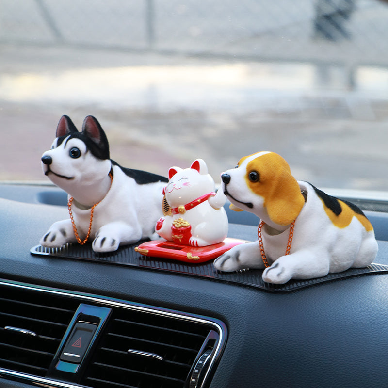 Car Shaking Head Dog Decoration Platform Interior Big husky solar lucky cat O1CN01tqgQDI2HTD5ZuBI0Q__2212071739151