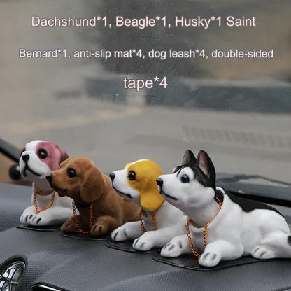 Car Shaking Head Dog Decoration Platform Interior 4-piece dog set O1CN01yUIWpy2HTD5dhfd5g__2212071739151_430x_1