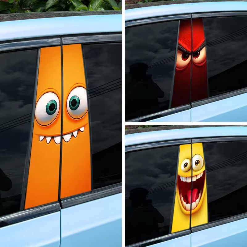 Car Stickers Waterproof B Pillar Decoration Cover Scratches Pegatinas-divertidas-de-dibujos-animados-para-coche-cubierta-de-decoraci-n-impermeable-para-Pilar-B-ara.jpg__1