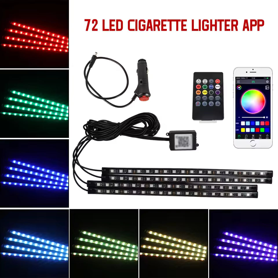 RGB LED Car Foot Lights – 36/48/72 Neon with Remote App 72LED APP Remote USB S94fc21d1e1264093aeb7b883252dacddT_jpg_960x960q75_jpg