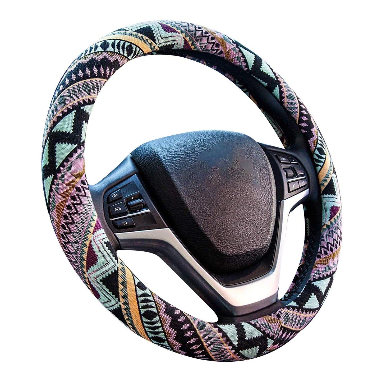 Elastic Microfiber Steering Wheel Cover for Women – Anti-Slip, Breathable, Universal 15” Fit SKU_02_1a100eab-911f-4f10-ba91-2df8e85fbb87